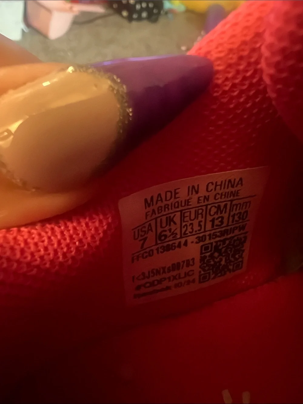 Reebok Kids Sneakers in Gray and Bright Pink
